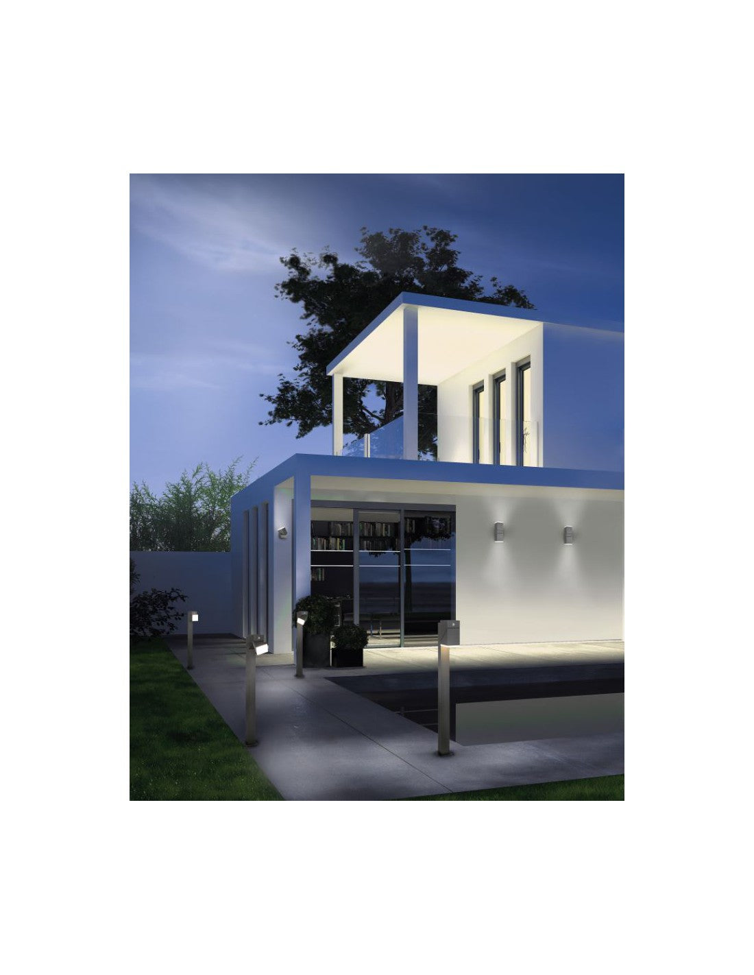 Iluminación LED ajustable de poste bajo de aluminio antracita IP54 de Avon