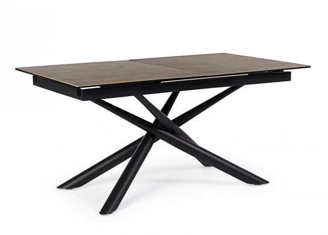 Mesa extensible Seyfert con tapa de cerámica 160-220x90 cm