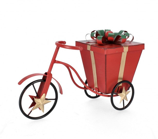 4x 1P Decoración de bicicleta de Papá Noel