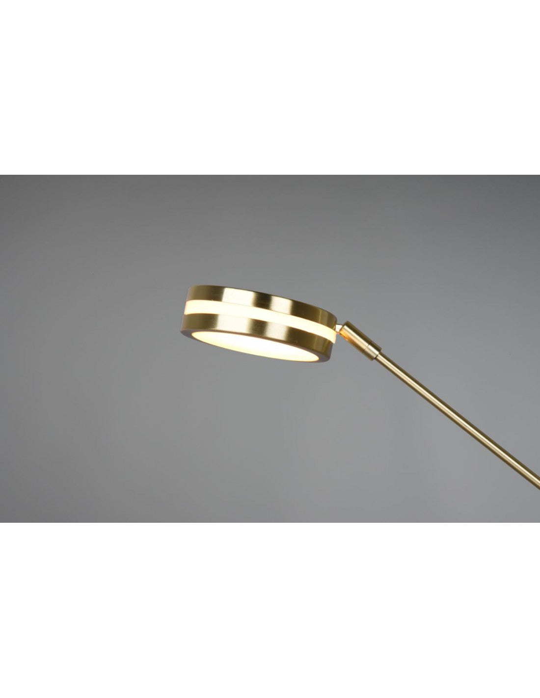 Lámpara De Pie Touch Dimmer Led Con Punto De Lectura Franklin Satin Brass Trio Lighting