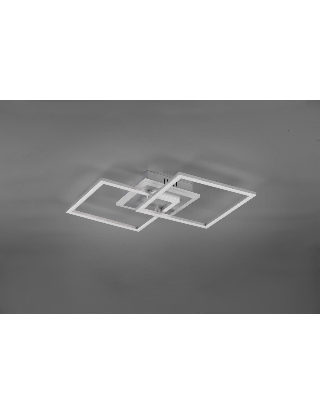 Plafón Venida Doble Cuadrado Aluminio LED 25w Regulable L57 cm Trio Lighting