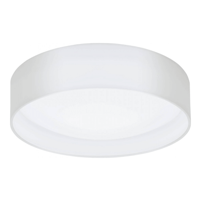 Lámpara de techo LED Pasteri con pantalla de lino blanco Ø32 cm Eglo