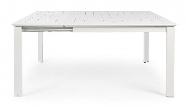 Mesa de jardín extensible Konnor blanca