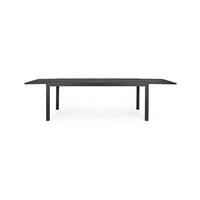 Mesa de exterior HILDE de aluminio antracita Extensible 200-300x100x h75 cm