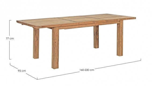 Mesa de jardín extensible de madera de teca Bounty