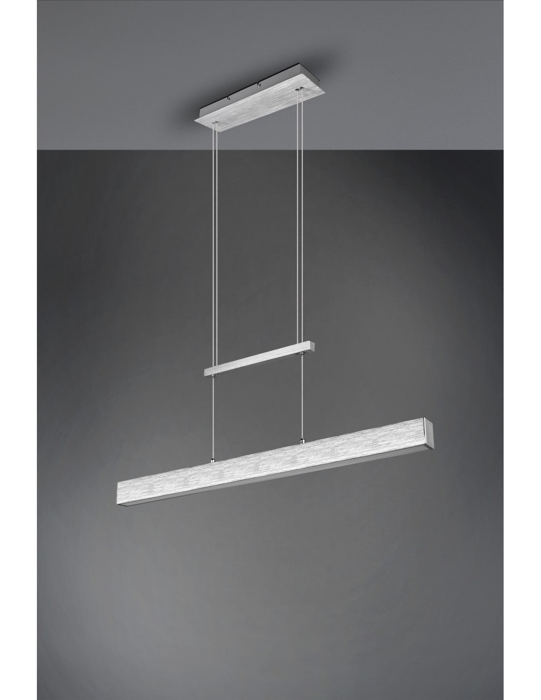 Paros Suspensión Doble Emisión LED Regulable Aluminio L90 cm Trio Lighting