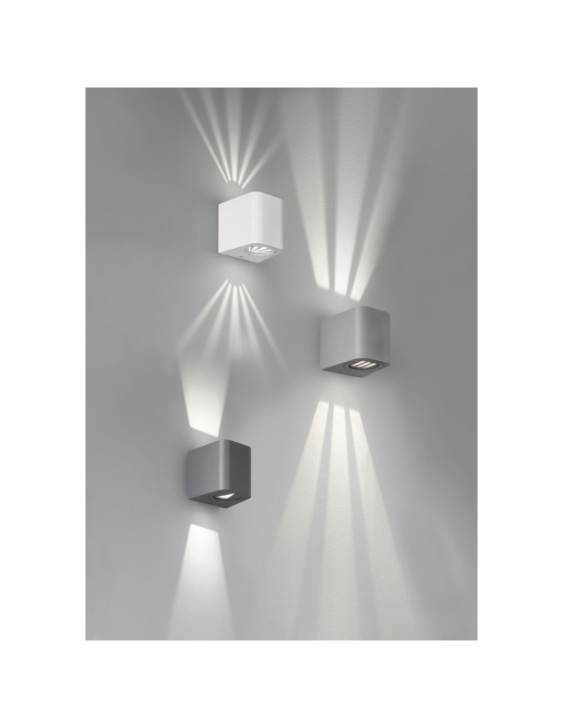 Aplique de exterior doble emisión Bogotá LED IP54 Antracita Trio Lighting