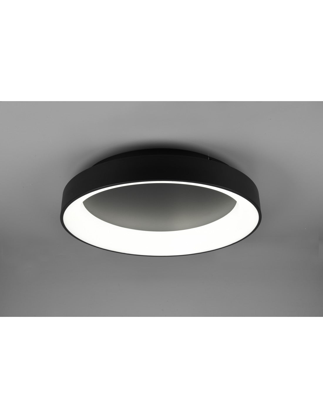 Plafón LED Girona 48w Regulable Negro Ø60 cm Trio Lighting