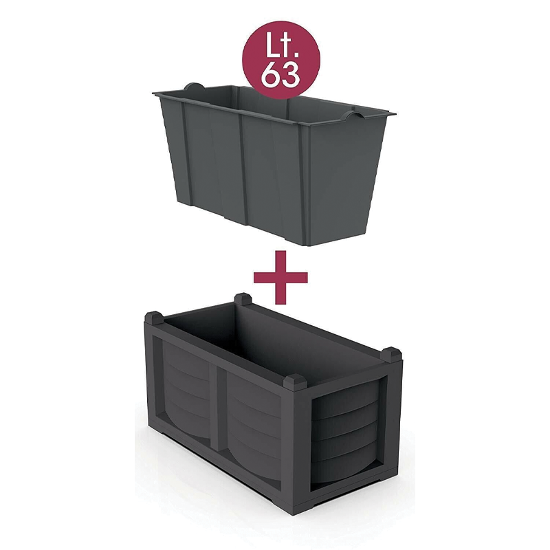 Kit de macetero de hierro forjado