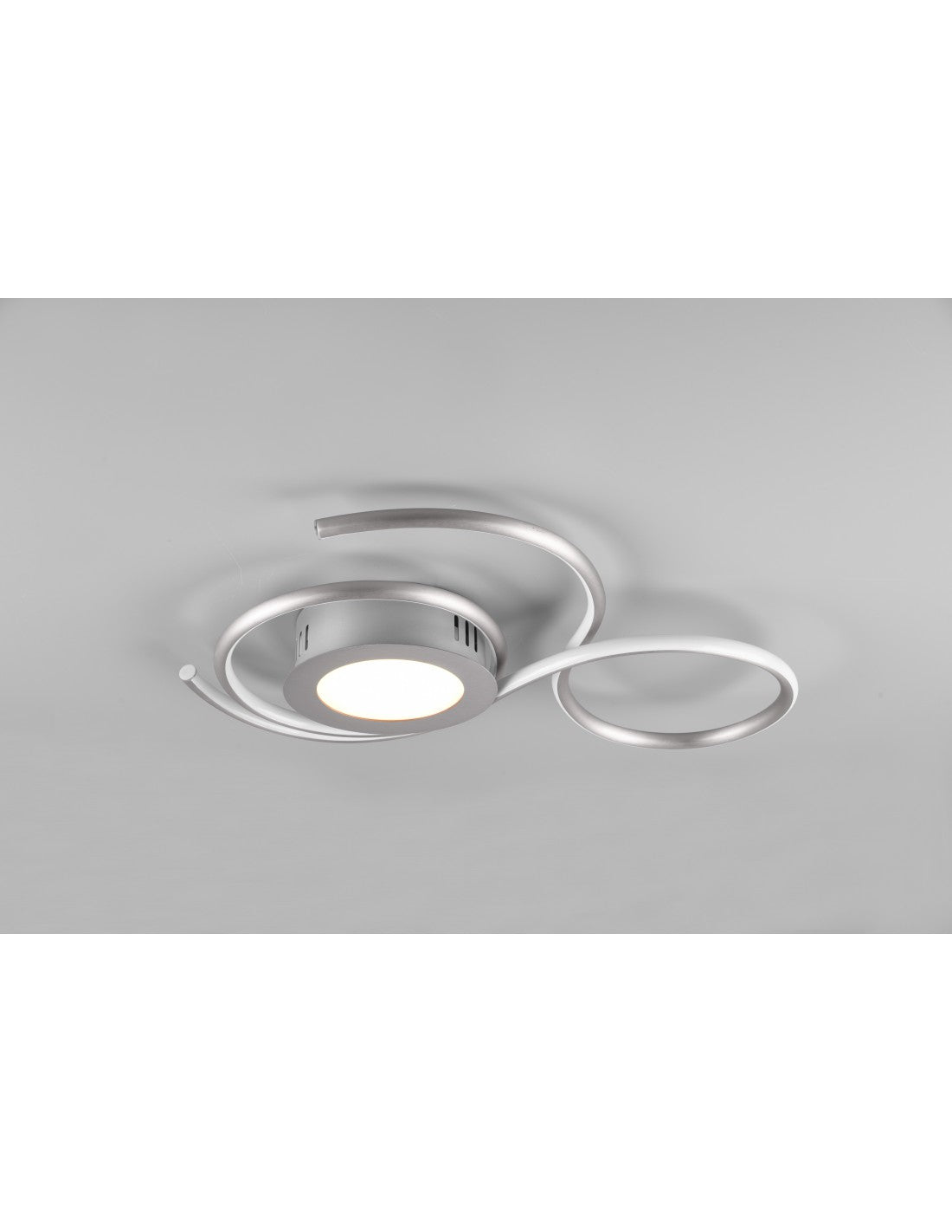 Lámpara de techo LED con atenuador moderno para sala de estar Jive Nichel Trio Lighting