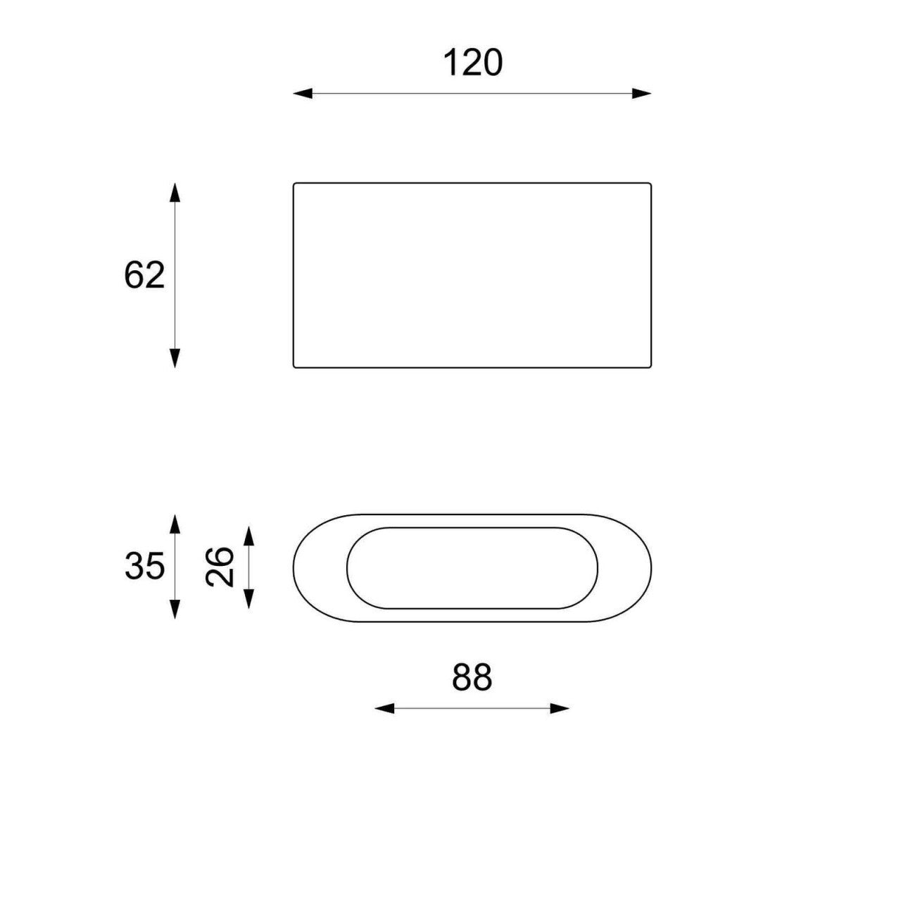Mesa de centro moderna de piedra beige 120 x 62 xh 35 cm