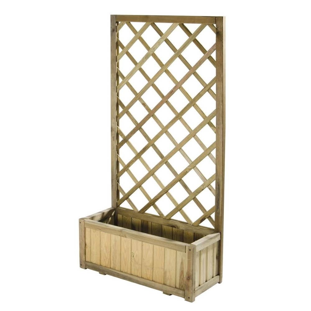 Jardinera con rejilla esterilizada en autoclave 75x30x140 para muebles de jardín