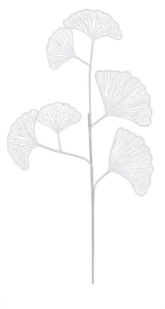 12x Rama de Ginkgo Biloba X6 Blanco Al 60 cm