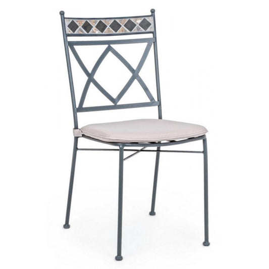 Silla de metal para exterior Berkley