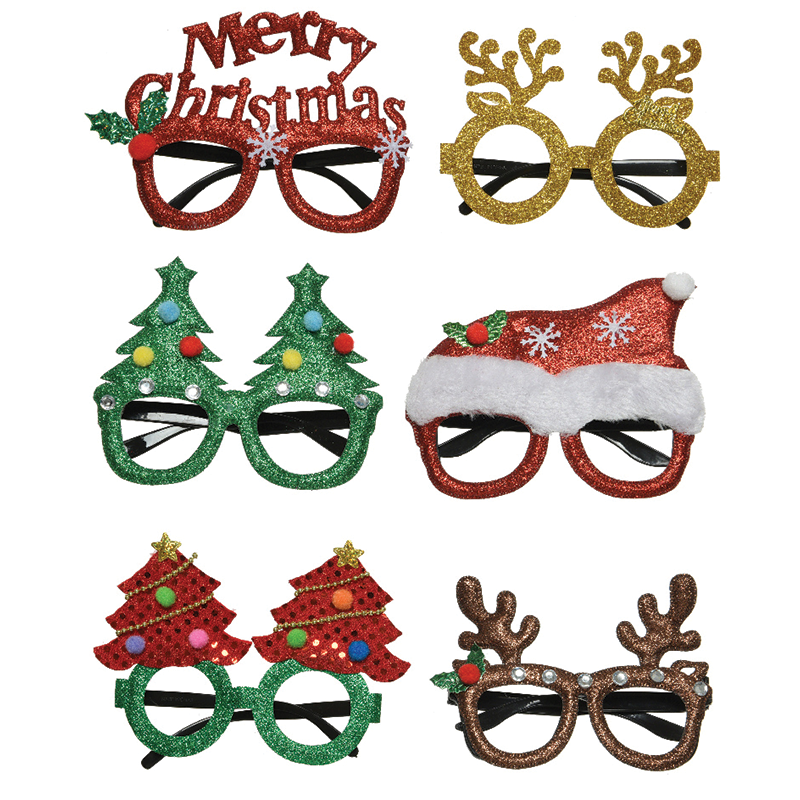 Gafas falsas navideñas surtidas