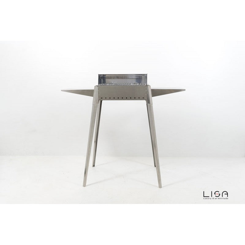 Barbacoa Etna mini Terraza de jardín de acero 102 x 55 x 85 h cm
