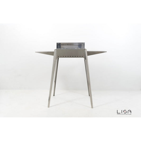Barbacoa Etna mini Terraza de jardín de acero 102 x 55 x 85 h cm