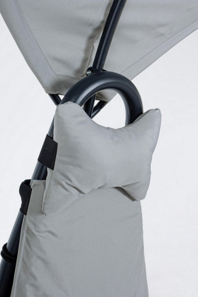 Chaise Longue mecedora de exterior Baffin antracita