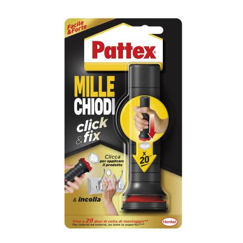 Pattex Millechiodi Click &amp; Fix pegamento de montaje 30g