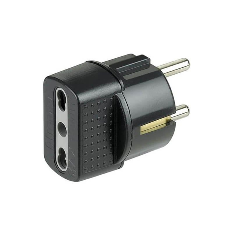 Adaptador de enchufe Schuko y toma Bip