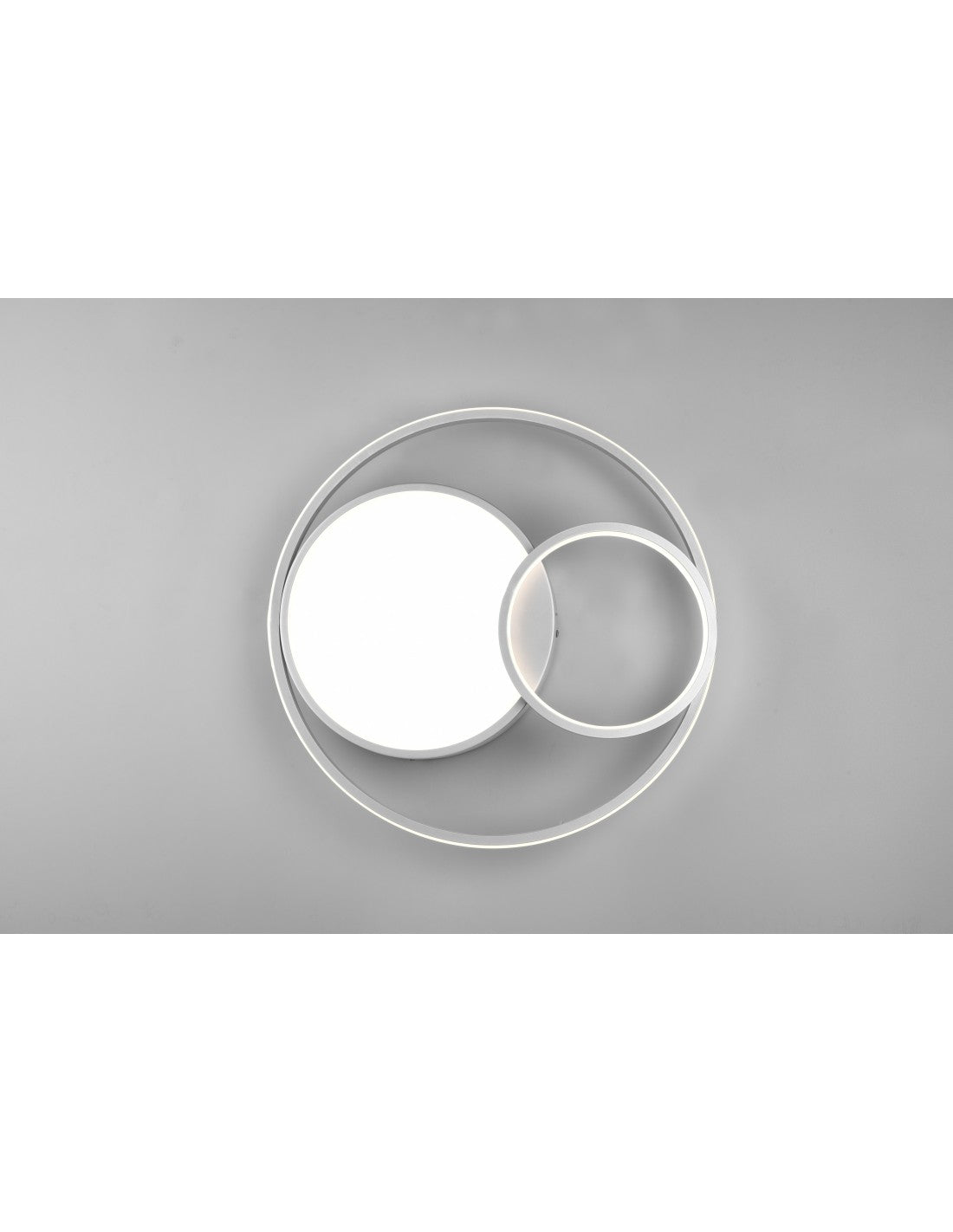 Lámpara de techo moderna de aluminio Vuelta, 3 LED, atenuador, 28w, iluminación en trío