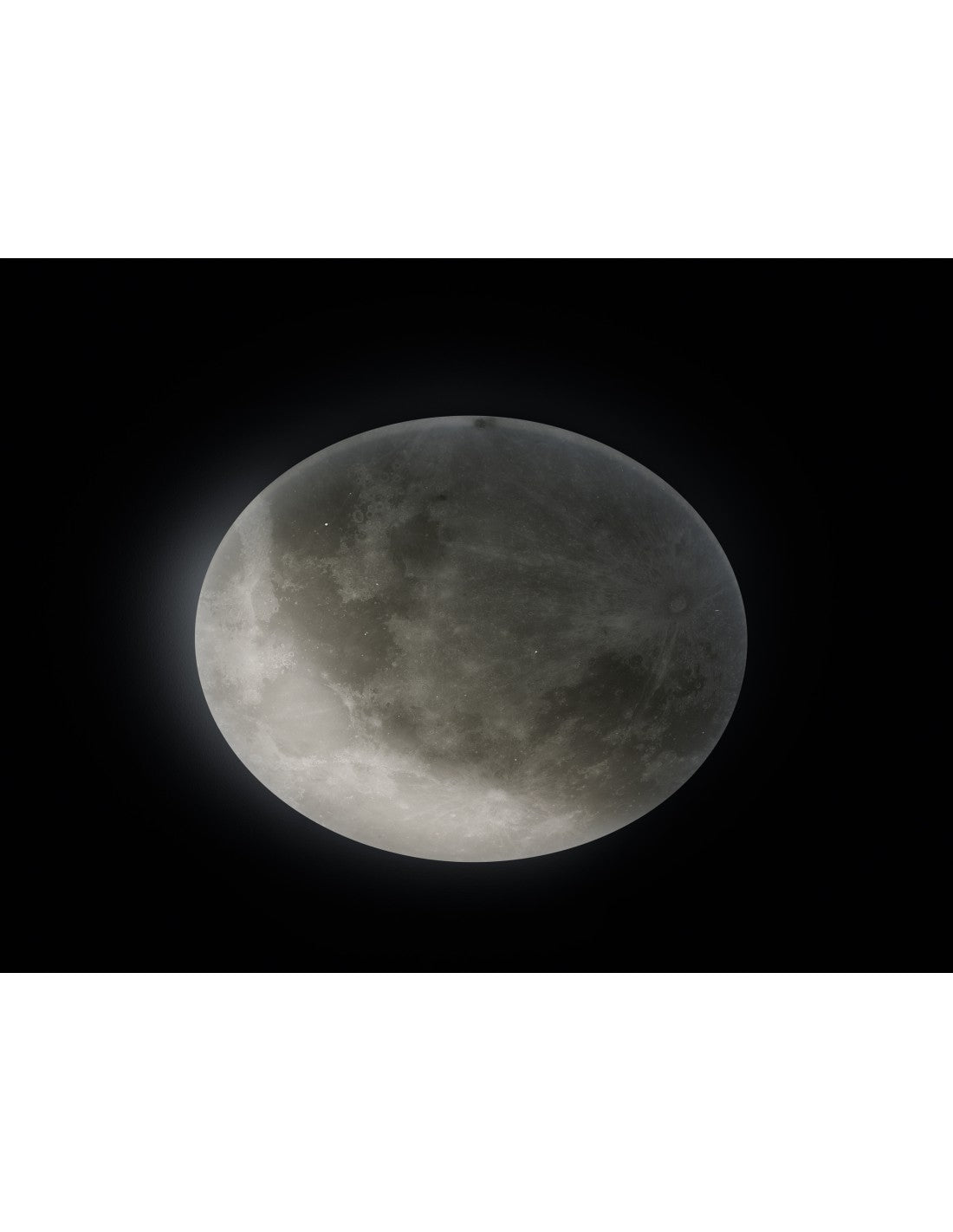 Lámpara de techo LED con fase lunar, efecto de luz nocturna lunar, Ø60 cm, Trio Lighting