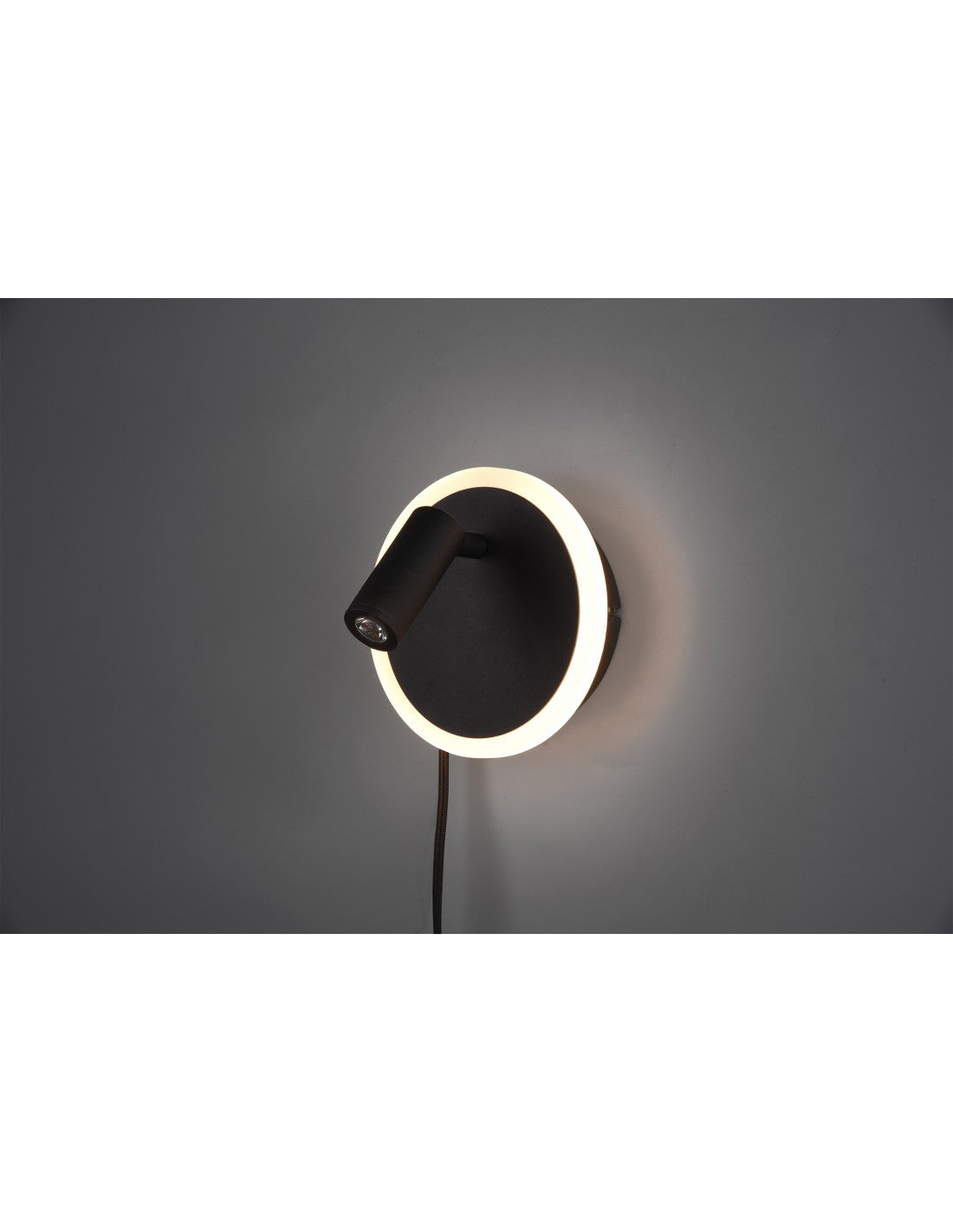 Foco LED ajustable con apliques Jordan Black Trio Lighting