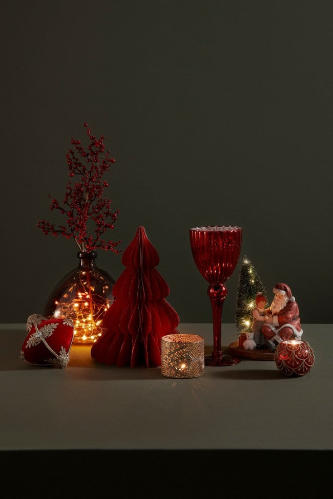 8x Pino Vik 4P Papel Rojo D23X30H