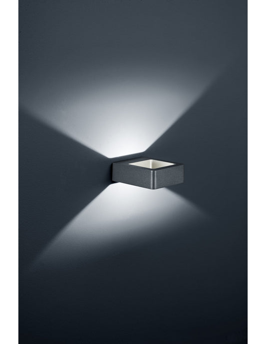 Reno Aplique de exterior Doble Luz LED IP54 Antracita Trio Lighting