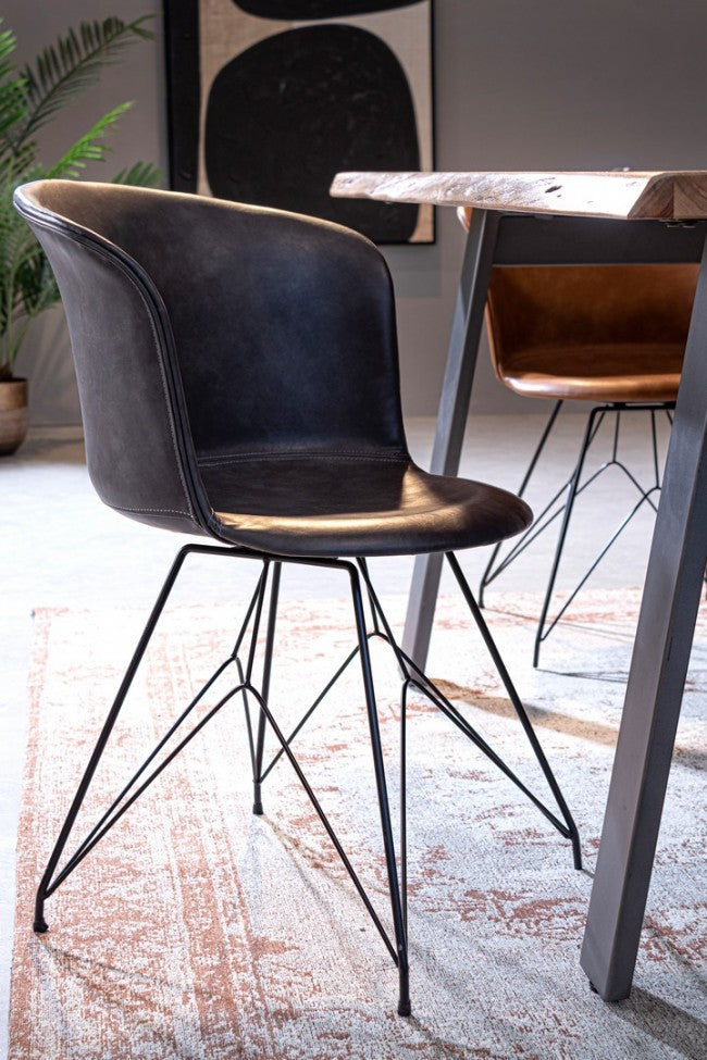 Alfombra Siria de algodón azul claro 140 x 200 cm