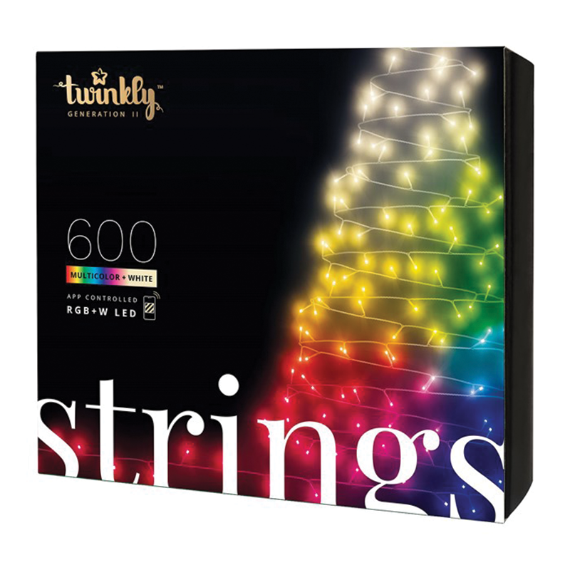 Cadena Twinkly RGB + LED blanco 48 metros 600 LEDs