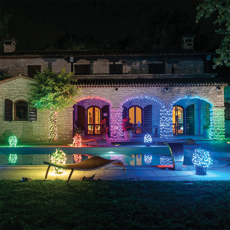 Cadena Twinkly RGB + LED blanco 48 metros 600 LEDs