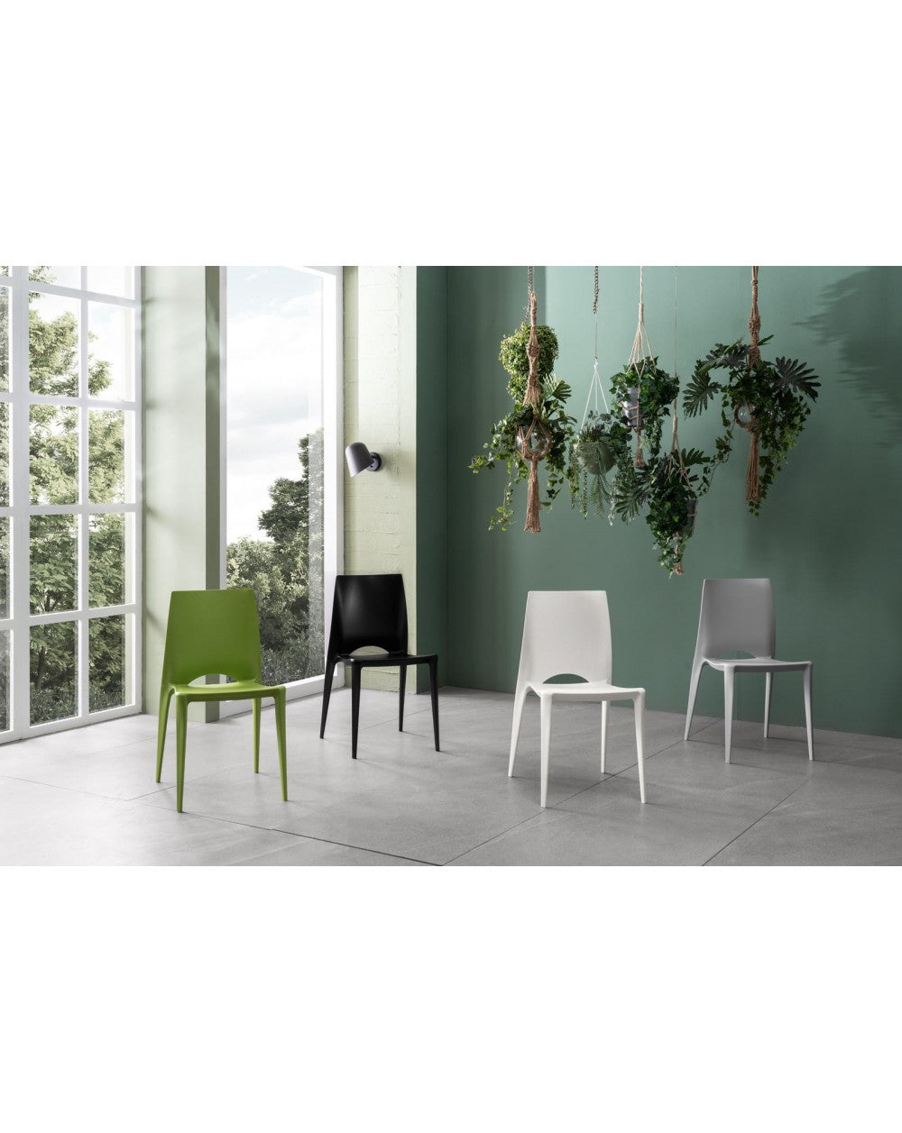 4x Silla de polipropileno - Denise