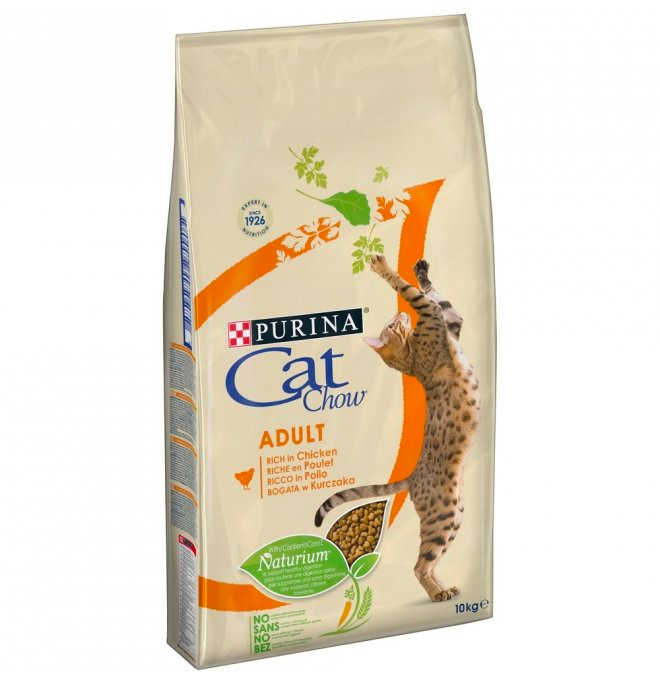 CAT CHOW Croquetas para Gato Adulto ricas en Pollo