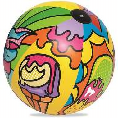 Pelota inflable de arte pop. 91cm