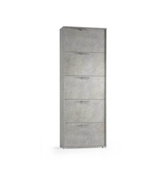 Zapatero De Doble Fondo Con 5 Puertas Para Hasta 18 Pares De Zapatos De Cemento