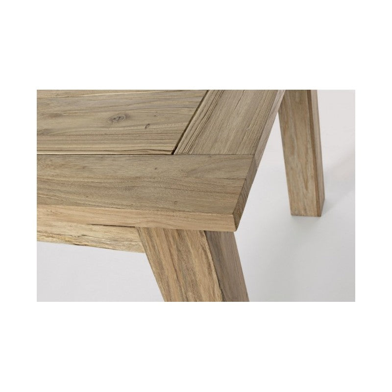 Mesa de exterior rectangular en madera de teca FSC 200-260x 100x h 78 cm