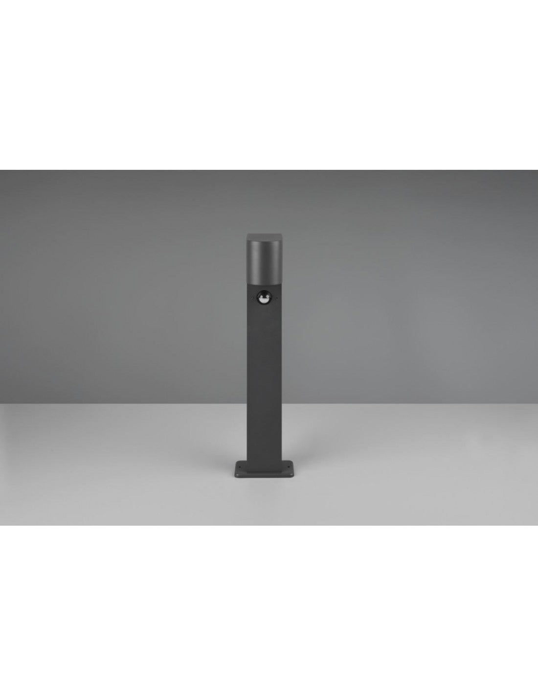 Bolardo de Jardín Bajo 1xGU10 Roya Antracita IP44 Sensor de Movimiento Trio Lighting