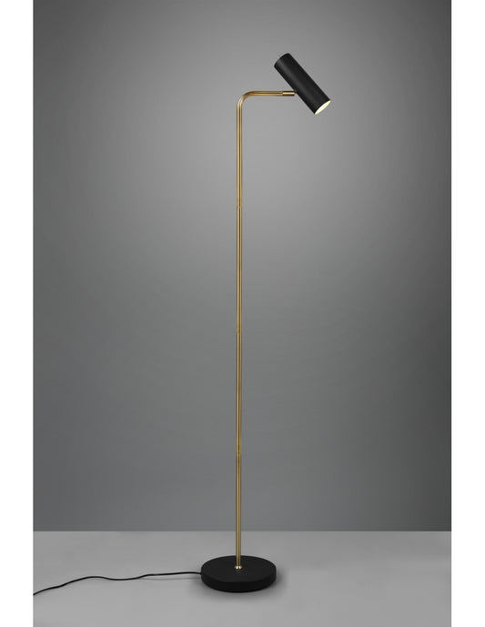 Lámpara de pie Marley Spot latón y negro H151 Trio Lighting