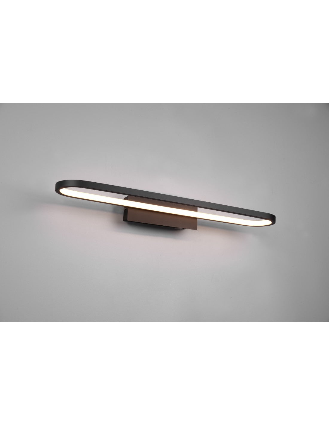 Lámpara de espejo LED para baño moderno Gianni negro IP44 Trio Lighting