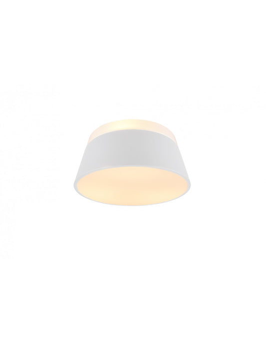 Lámpara de techo Baroness en forma de cono blanco Ø45 cm Double Trio Lighting