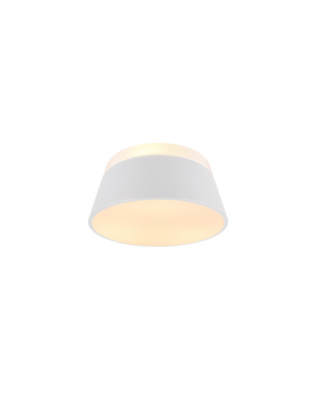 Lámpara de techo Baroness en forma de cono blanco Ø45 cm Double Trio Lighting