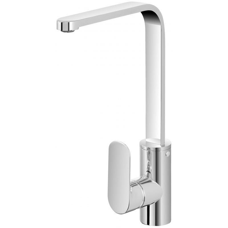 Mezclador de lavabo con caño cuadrado en acero Serie KREO