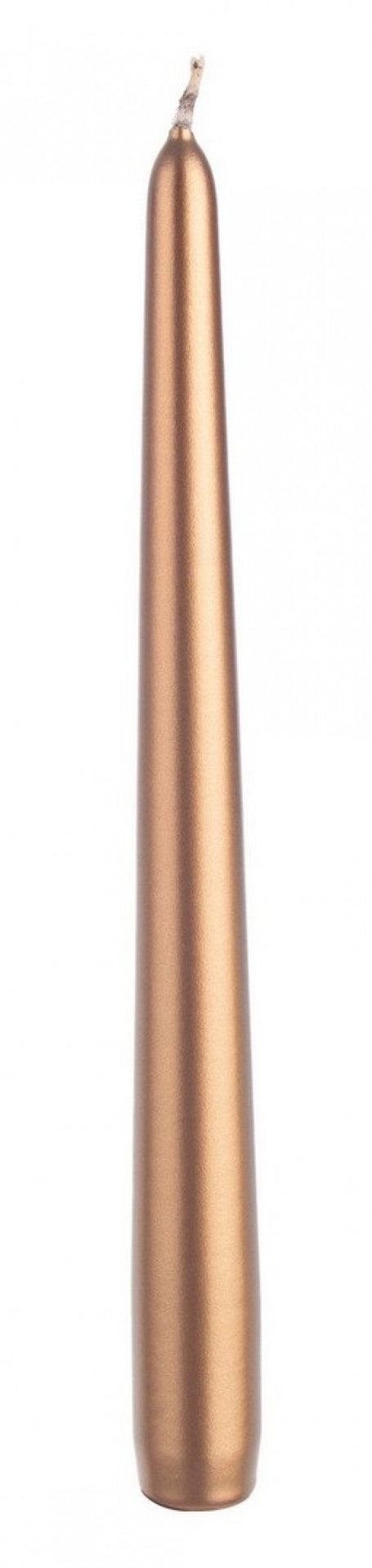 12x Vela Cónica Básica De Cobre 25cm