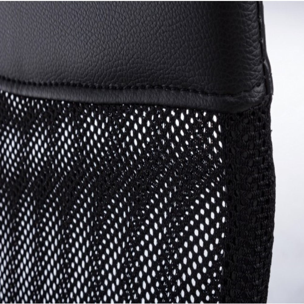 Sillón de oficina Dakar de ecopiel con reposabrazos negros