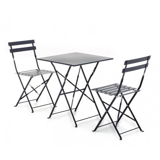 Conjunto bistro salmar antracita
