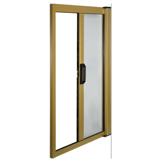 Mosquitera horizontal para puerta de aluminio cm. 160x250 con malla de fibra de vidrio color Bronce IRS