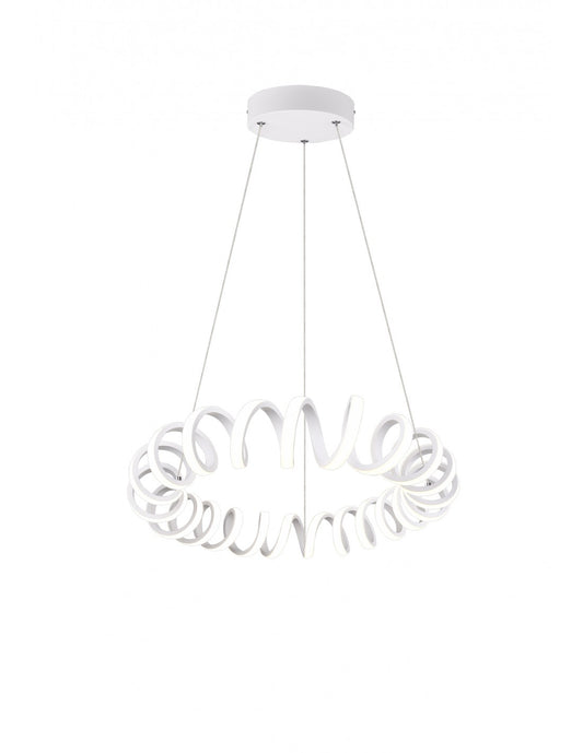 Suspensión LED Curl White Curl para iluminación trío de sala de estar