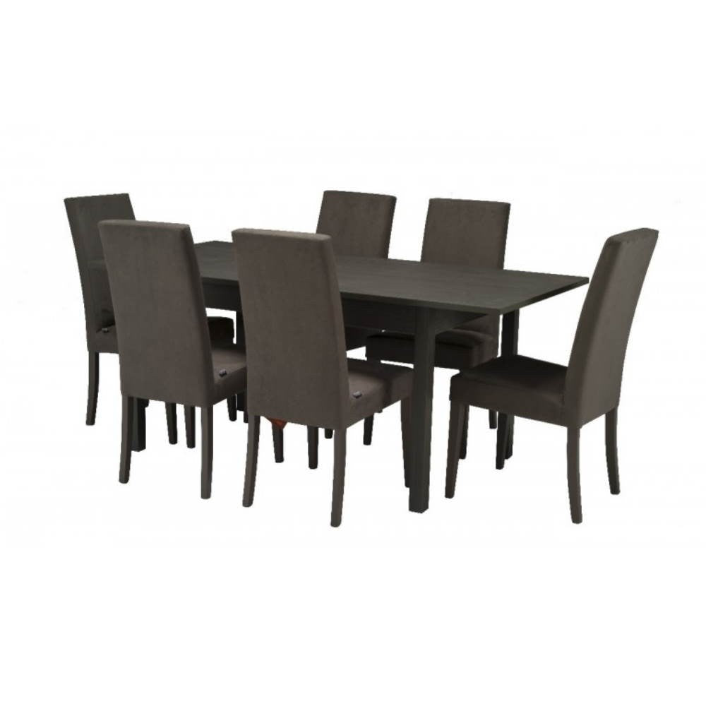 Mesa extensible FIRENZE 120x80 roble gris