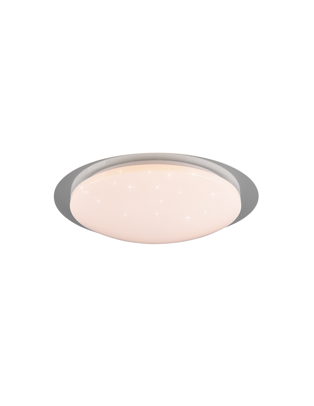 Lámpara de techo LED RGB regulable moderna Bilbo Ø48 cm blanco Trio Lighting